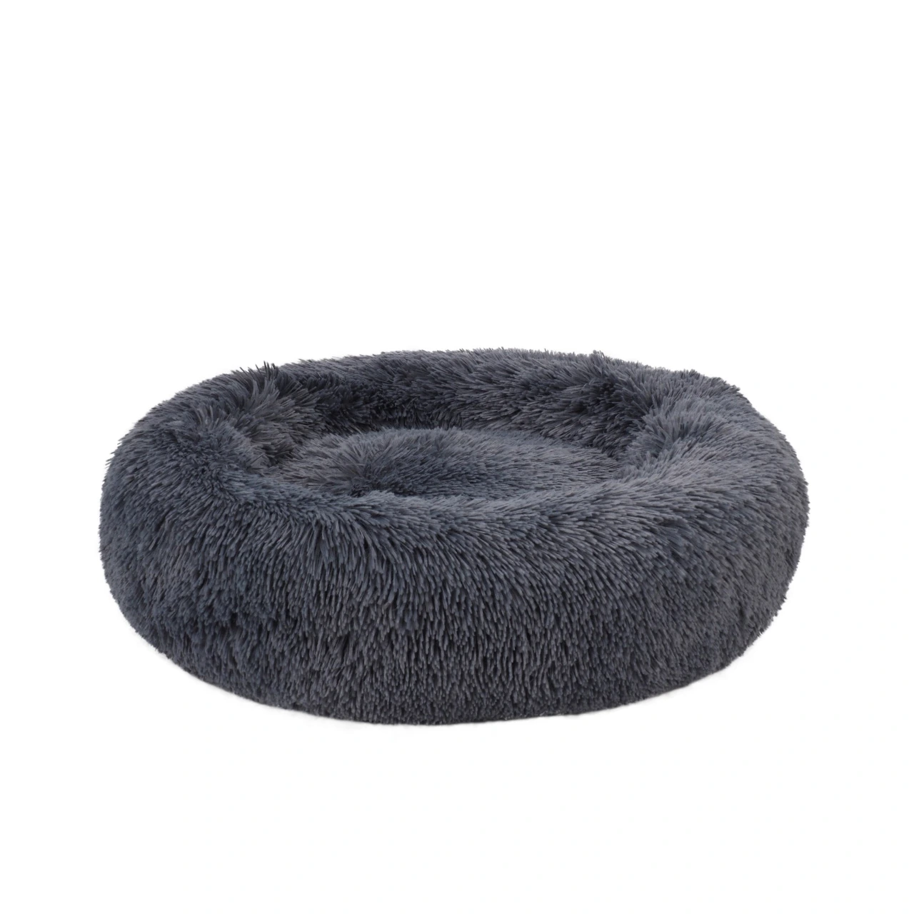 Fluffy hundeseng M Koksgrå 76,5 x 76,5cm